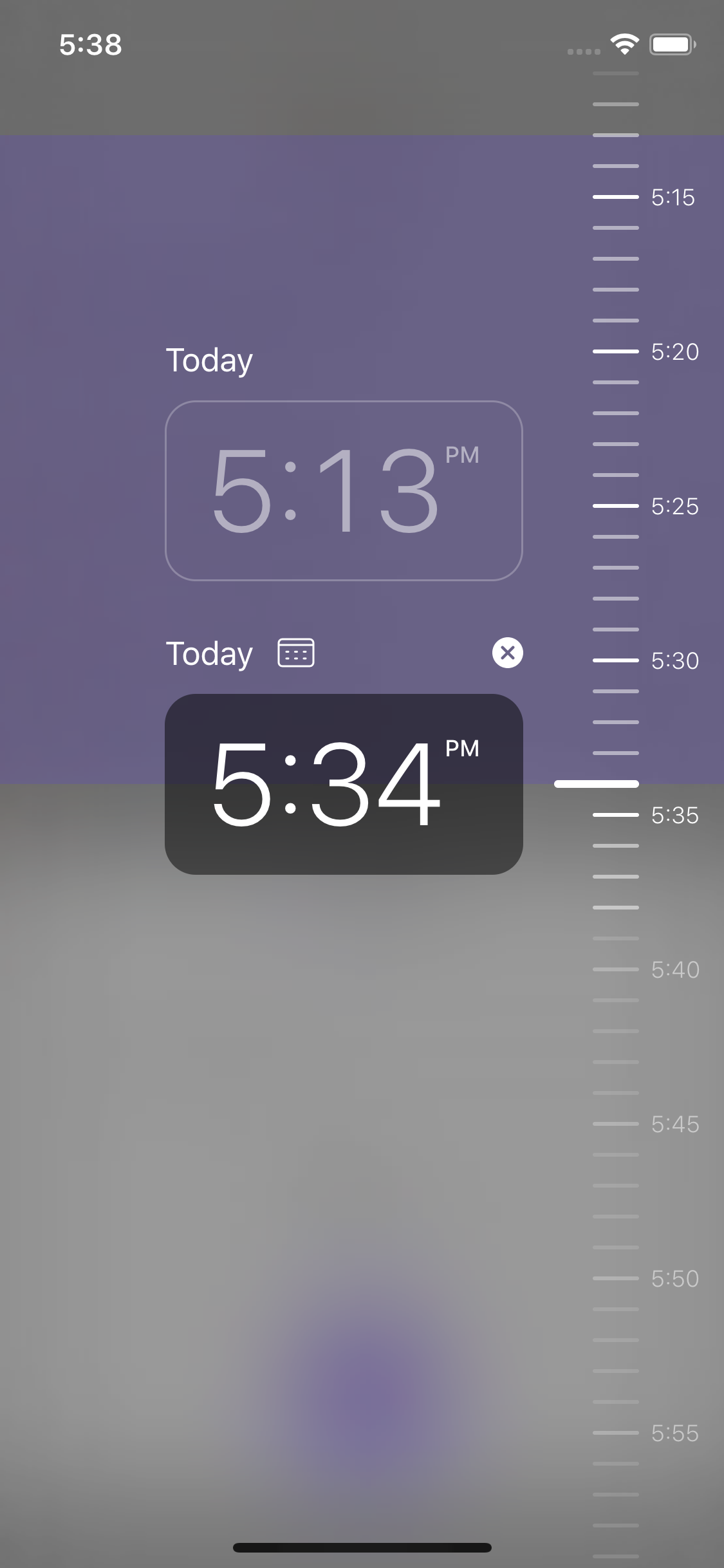Time picker control