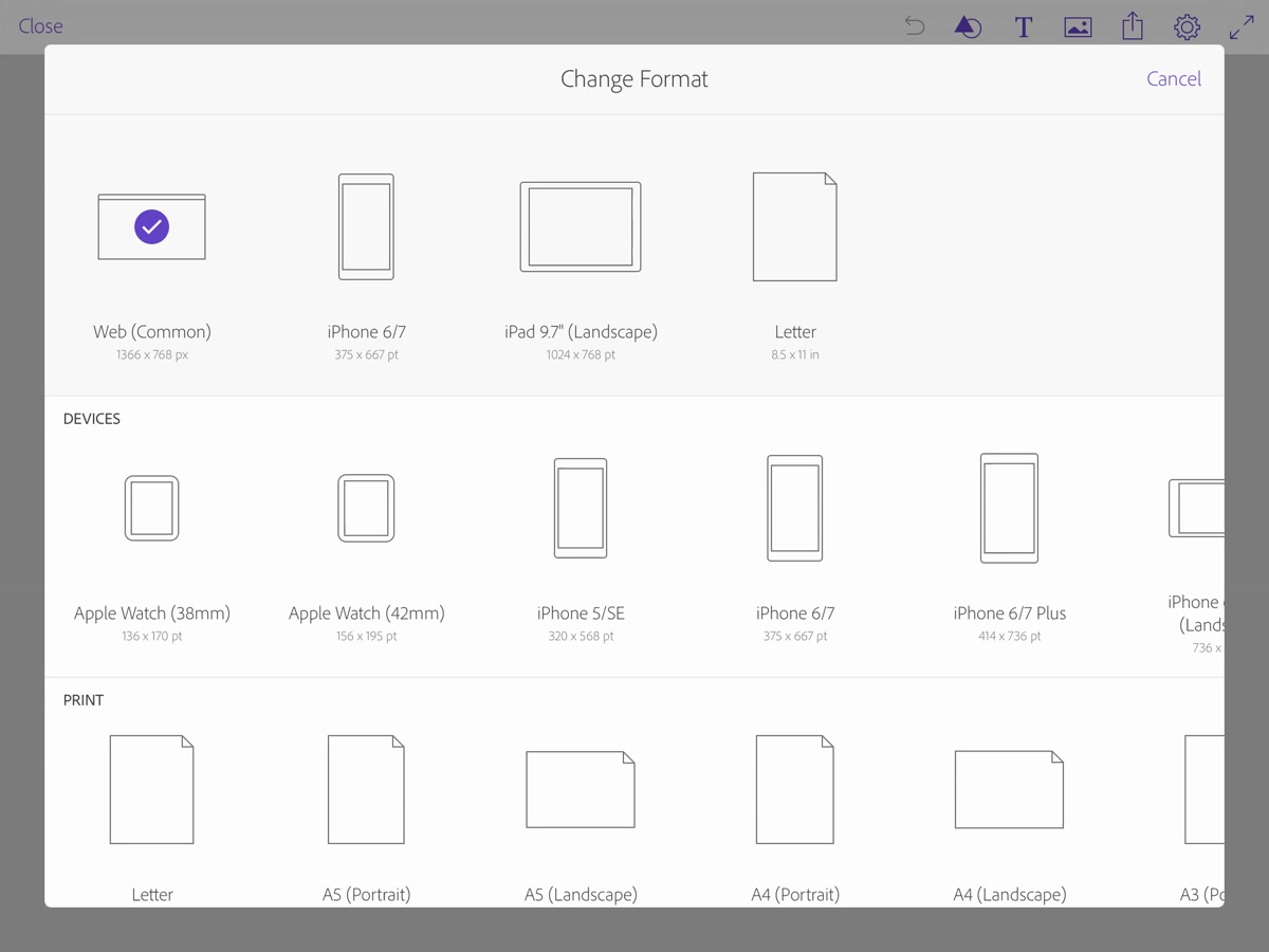 Formats Window